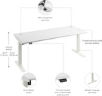 Bush Business Furniture 72-inch Electric Height Adjustable Standing Desk - Image 7