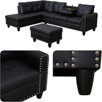 97.5" L Shaped Couch Set, Modular Sectional Couches - Image 4