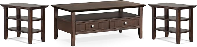SIMPLIHOME Acadian Solid Wood Transitional-Style 48-inch Wide Coffee Table by SimpliHome