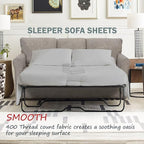 Cottington Lane Sleeper Sofa Sheets Queen Size, 4 Piece Premium Quality 100% - Image 2