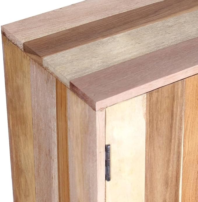 Sideboard Cabinet with 2 Doors, Reclaimed Wood Storage Console Table - Image 8
