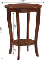 Convenience Concepts American Heritage Round End Table - Image 3