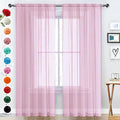 SpaceDresser Sheer Voile Window Treatment Rod Pocket Curtain Panels by SpaceDresser