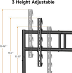 XINLEI Easel Rolling TV Stand for 32-80 Inch TV up to 121lbs, Mobile Portable - Image 5