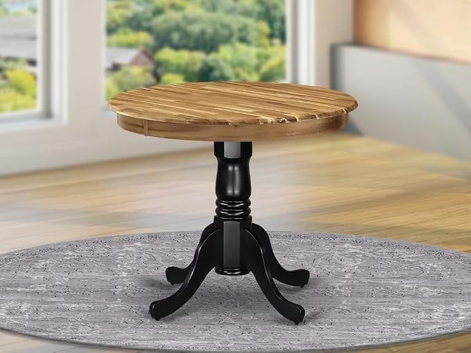 East West Furniture AMT-NBK-TP Antique Mid-Century Modern Dining Table - Image 2