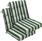 Outdoor Chair Cushions Set of 2, High Back Soft Seat Pad, Indoor Outside Use by zanwuhwyd