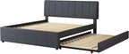 Queen Size Upholstered Platform Bed - Image 6