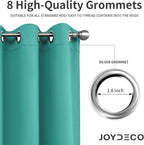 Joydeco Blackout Curtains 45 Inch Length 2 Panels Set, Thermal Insulated Long - Image 5