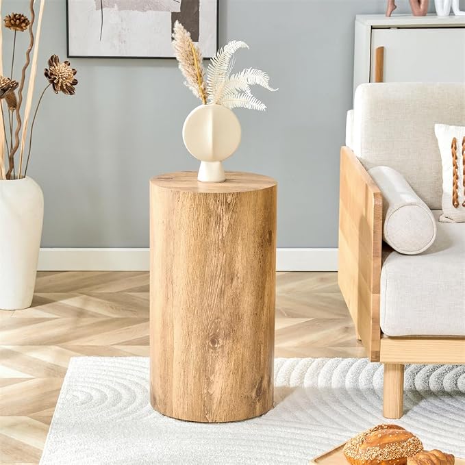 Round Side Table, End Table Living Room Table, Sofa Couch Bedside Table - Image 7