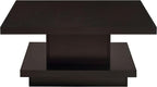 Modern Square Coffee Table 36 in, Wood Living Room Center Table - Image 4