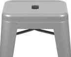 Flash Furniture Lily 24" High Metal Counter-Height, Indoor Bar Stool in Silver - Image 6