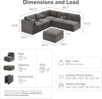 mopio Oversized Modular Sectional Sofa - Image 2