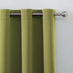Blackout Curtains 52 x 120 Inch Long Olive Green Curtains Set of 2 Panels Room - Image 6