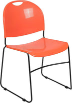 Flash Furniture HERCULES Series 880 lb. Capacity Orange Ultra-Compact Stack by FlashFurniture