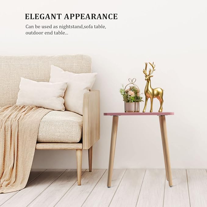 FORAOFUR Small Accent Table, Modern Mini Coffee Table - Image 8