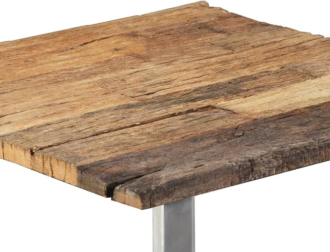 Coffee Table Solid Reclaimed Wood 21.7"x21.7"x15.7", Center Table, Side Table - Image 8