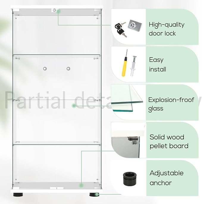 FANYUSHOW Glass Display Cabinet - Image 4