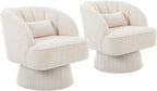 Garvee Ultra-Plush Swivel Accent Chair, 360° Barrel Lounge Chair by Garvee