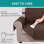 U-NICE HOME Futon Sofa Covers 68''Armless Couch Cover, Chocolate | Washable - Image 4