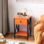 VECELO Nightstands Set of 2, Modern Bedside End Tables, Night Stands - Image 4