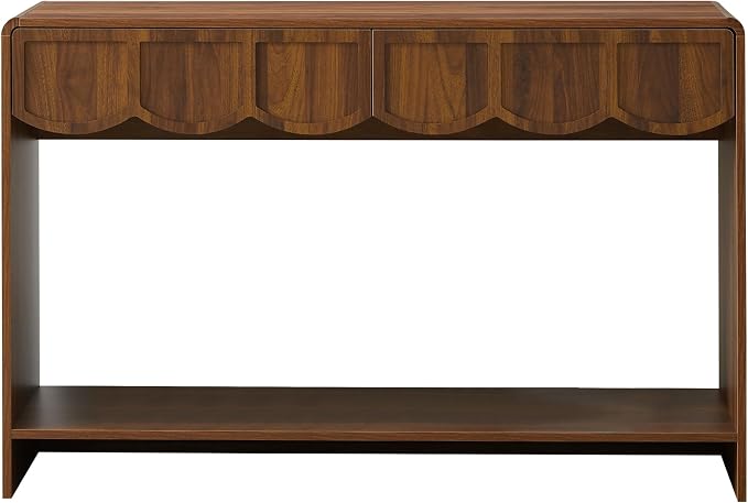 ORRD Console Table with Drawers, Mid-Century 43 Inches Narrow Entryway Tables - Image 8