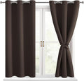 Short Blackout Curtains for Bedroom, 38 x 45 Inch, 2 Panels | Thermal Insulated by Hiasan