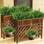 RECUTMS Artificial Boston Ferns,6 Bundles Faux Greenery Ferns - Image 5