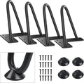 SMARTSTANDARD 7 Inch Heavy Duty Hairpin Furniture Legs, Metal Home DIY Projects by SMARTSTANDARD