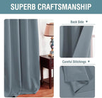 H.VERSAILTEX Blackout Thermal Insulated Curtains 63 Inche Length Light Blocking - Image 3