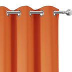 Orange Blackout Curtains/38 x 54 Inch/Set of Two Panels Grommet Living Room - Image 7