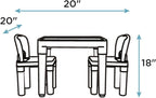 Humble Crew Kids Plastic Table and Chair Set, Toddler Activity Table - Image 7