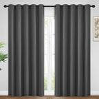 Yakamok Room Darkening Curtains 62x84 inch Length Charcoal Grey-Living Room | 2 by Yakamok