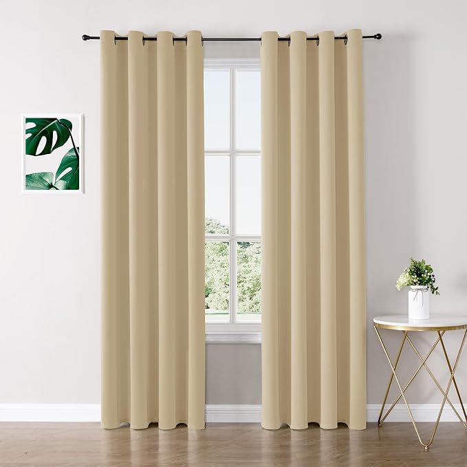ChrisDowa Blackout Curtains for Bedroom and Living Room 102 Inches Long | 2 by ChrisDowa