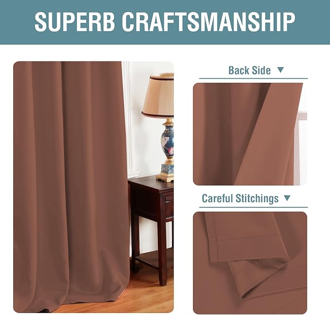 H.VERSAILTEX Blackout Curtain for Bedroom Small Window Kitchen Blackout - Image 3