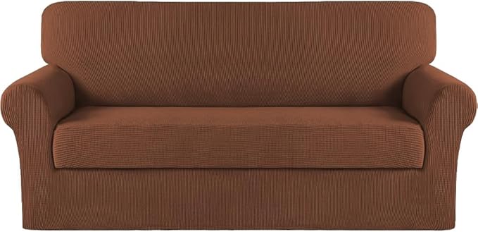 Turquoize Stretch Sofa Slipcover 2 Pieces Sofa Cover Couch Cover by Turquoize