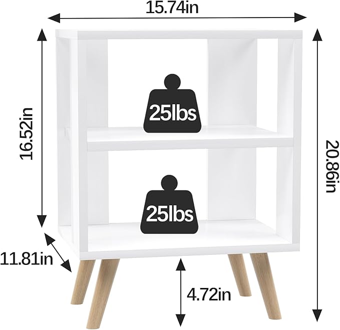 Aenuert Night Stand, Modern End Table - Image 2