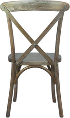 EMMA + OLIVER Medium with White Grain X-Back Chair - Image 3