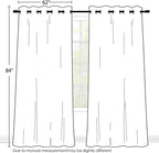 SimpleHome Black 100% Blackout Curtains Room Darkening Living Room 84 Inch | - Image 2