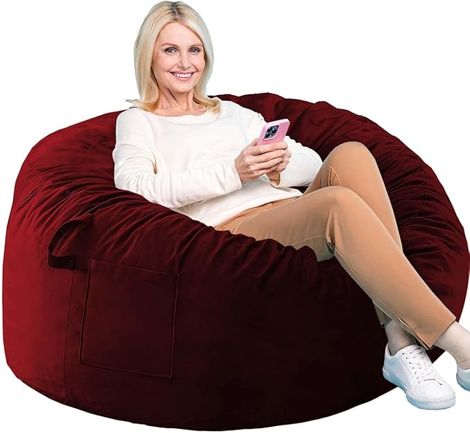 Bean Bag Chairs, Memory Foam Stuffing Bean Bag Chair by Unknown