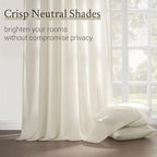 Topfinel 105 Inch Curtains 2 Panels Set, Two Packs Pinch Pleat Back Tab Linen - Image 3