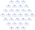 30 Pack Clear PVC Plastic Suction Cups, Anti-Collision, Transparent, Without by Qjaiune