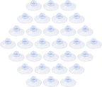 30 Pack Clear PVC Plastic Suction Cups, Anti-Collision, Transparent, Without by Qjaiune