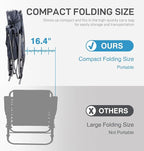 EVER ADVANCED Oversized Folding Rocking Camping Chair, Padded Portable Rocker - Image 5