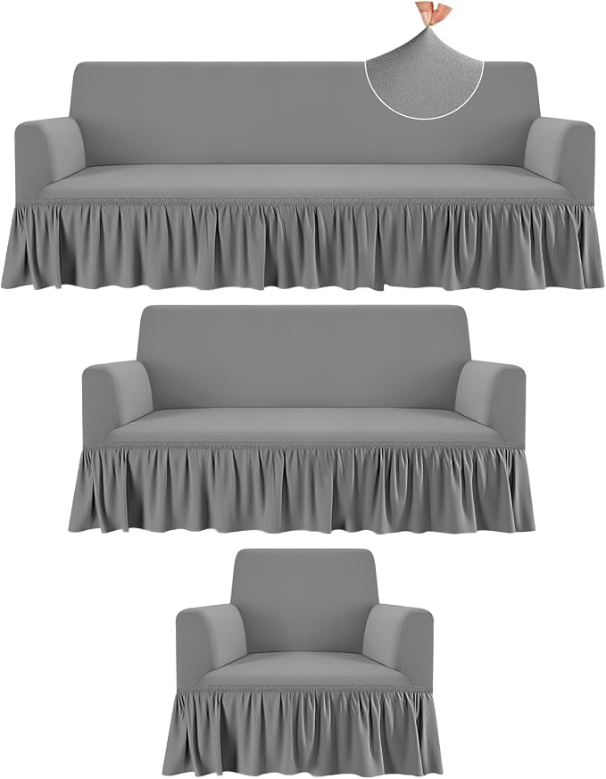 Fanfanwin 3 Pcs Sofa Slipcover Set by Fanfanwin