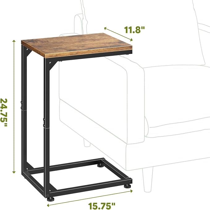 Simple Trending C Shaped End Table, TV Tray - Image 3