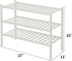 ROMGUAR CRAFT 3 Tier Bamboo Shoe Rack - Image 3