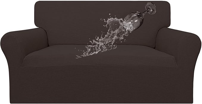 Easy-Going 100% Waterproof Loveseat Couch Cover Stretch Jacquard Sofa Cover | by Easy-Going