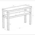 East at Main Indigo Road by Egypt Sherrod Gia Raffia Console Table - Image 3