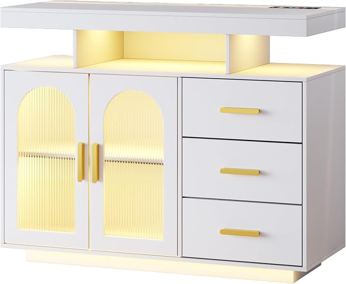 HNEBC LED Sideboard Buffet - Image 8