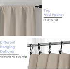 Simplebrand Ava Stone Blackout Curtains - Image 3